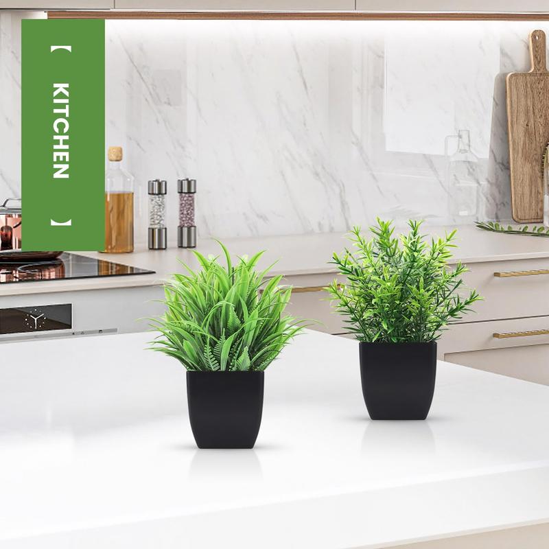 Artificial Potted Plant for Room Decor (6 Counts), Faux Potted Plant, Simulated Decorative Plant Ornaments, Decorative Plant for Home & Office Decor, Home Decor Products 4