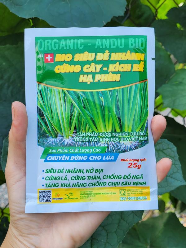 Phân bón lá Bio Siêu Đẻ Nhánh kích rễ, đâm chối  sử dụng cho lúa, hoa kiểng, rau màu gói 25 gram 4