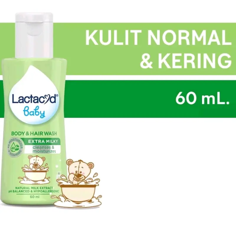 lactacyd baby hair & body wash 60ml 1