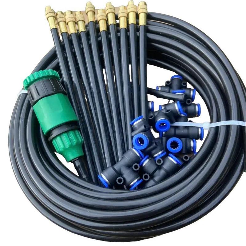  Bộ Béc Dông Uốn 20cm dùng dây 8mm  sử dụng  Nối Đa Năng Phun Sương Làm Mát Nhà Cửa Và Tưới Cây Cối Thông Minh 