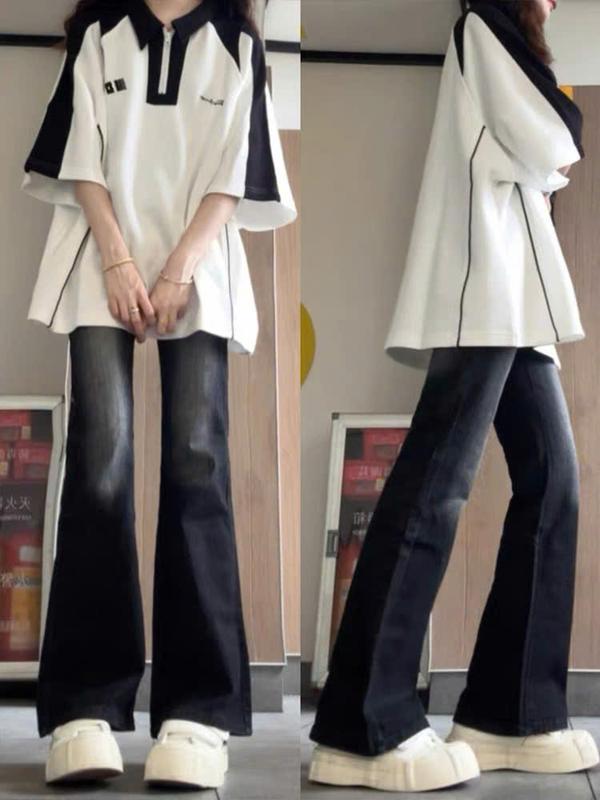 ÁO THUN CỔ POLO DK MÃ VẠCH MS PHONG CÁCH UNIXEX Top Nữ Women Nhung Kem