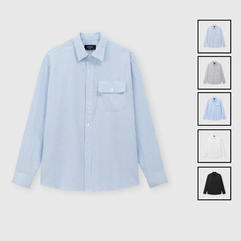 Áo sơ mi nam ROWAY form regular | dài tay Oxford