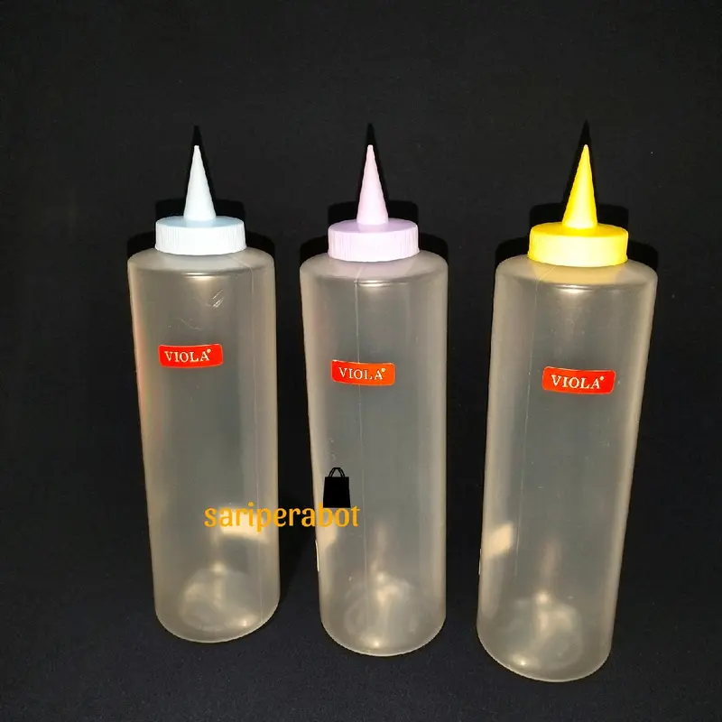 ( 3 pcs ) Botol Saos CITRA 700 ml / Botol Mayonaise Ukuran Besar VIOLA 0