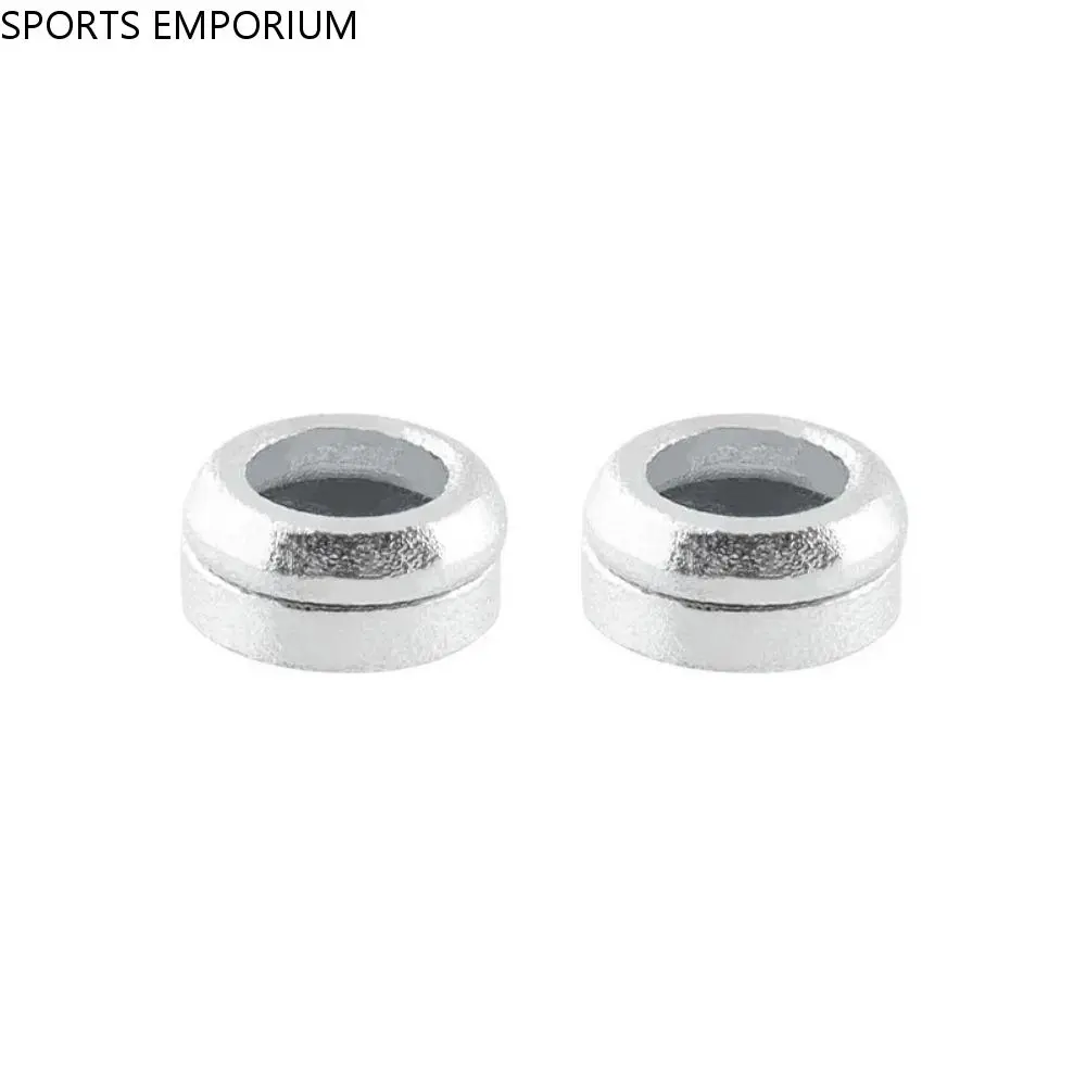 SPORTS EMPORIUM 2pcs Caliper Gasket Aluminum Alloy M6 Disc Brake Spacer M6 Washer Bowl Shaped Cushion Disc Brake Caliper Gasket Fixed Spacer M6 Concave Convex Washer Folding