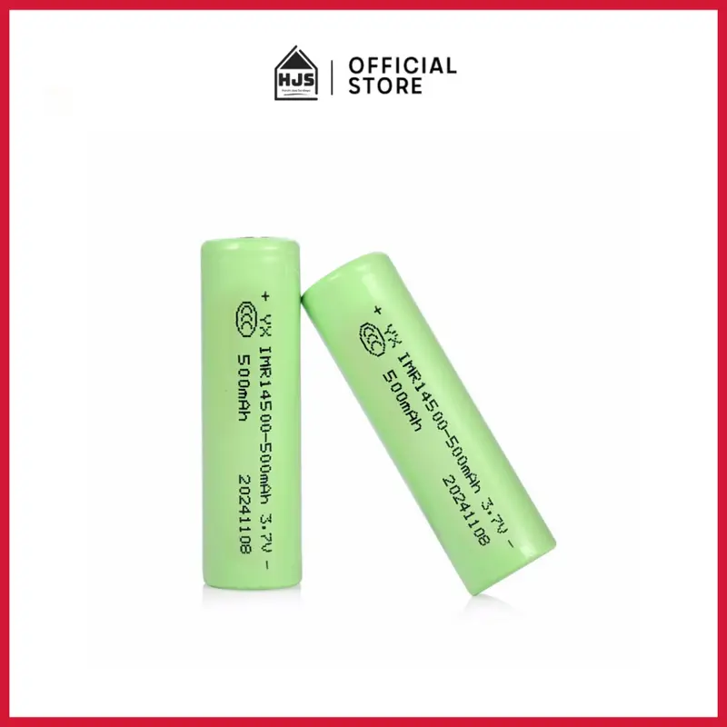 [HJS] Baterai Cas Isi Ulang /  Baterai Lithium Charger Hongli 14500 500 mAh & 18650 1200 mAh 3,7V 5