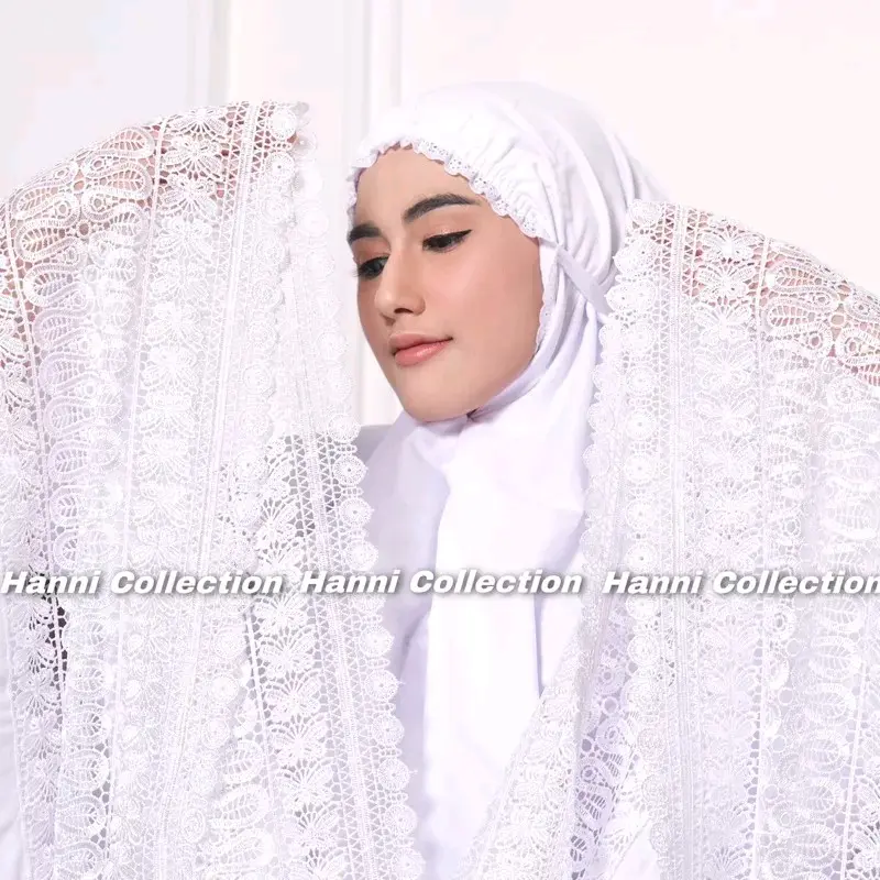 Mukena Maddani Mix Putih Bersih Renda Giper 1