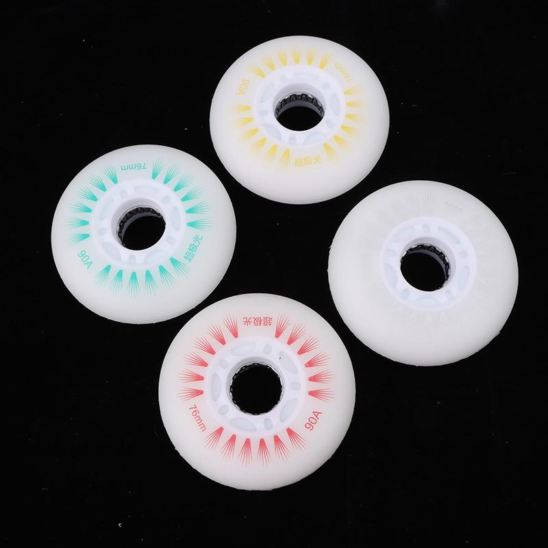 Product Introduction of 1Pc Flash Inline Skate Wheels 90A LED Lighting Skating Wheel Flash Wheels Sliding Roller Skating Shoes 76MM 72MM 68MM 26