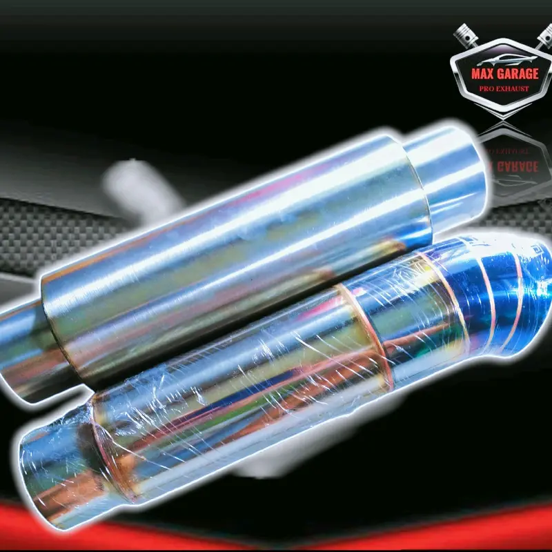 Tailpipe Knalpot Mobil merk JS RACING Diesel dan RESONATOR DIESEL untuk Pajero,Innova,Hylux,L300, kendaraan bbm solar DLL Asli Gas Mesin mobil solar bukan untuk Motorcycle 8