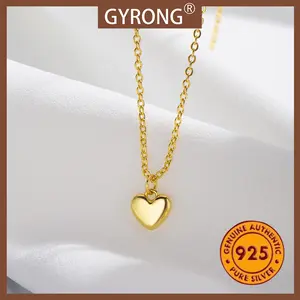 GYRONG Kalung Bentuk Hati Emas Baru Untuk Wanita