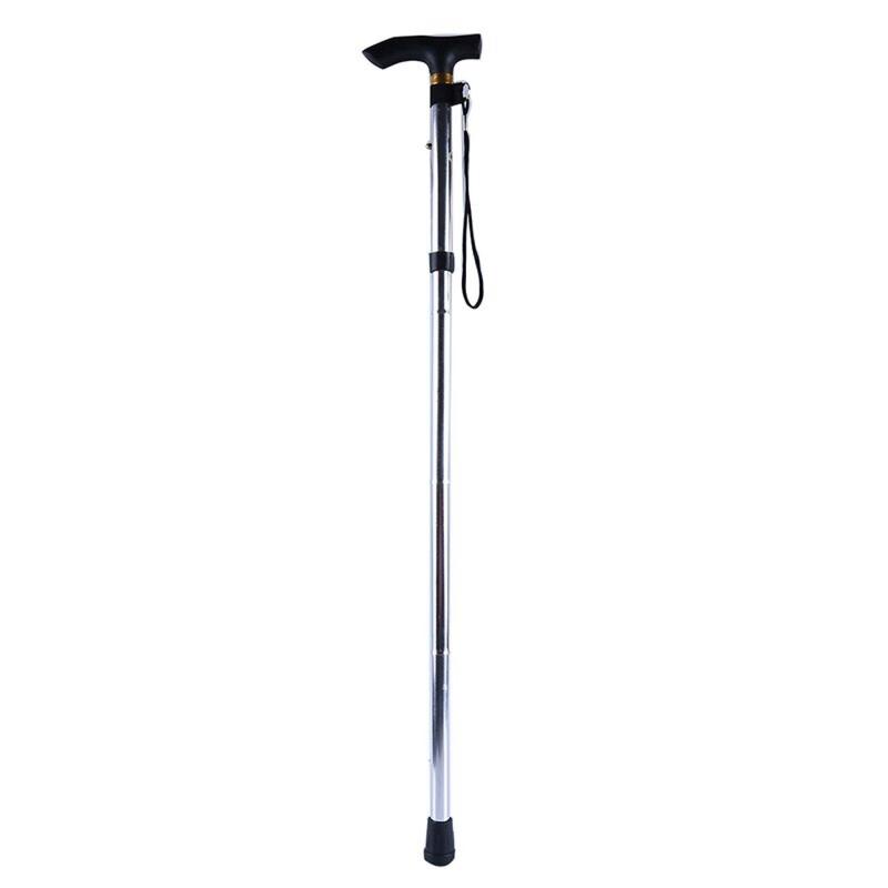 Product Introduction of 【COD】Walking stick telescopic baton Hiking trekking poles Aluminum Alloy Metal Folding Magic Cane crutches Pole For elderly people Height adjustable anti slip rubber base 32