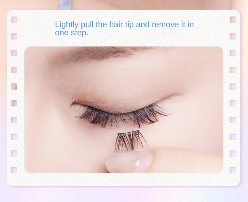 Product Introduction of 2PCS UWN Glue-Free Self-Adhesive Animal Series False Eyelashes Makeup Cosmetic 4