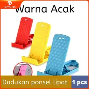 Mini Adjustable Mobile Phone Ponsel Tablet Stand Smartphone Holder Super Mini Simple Praktis