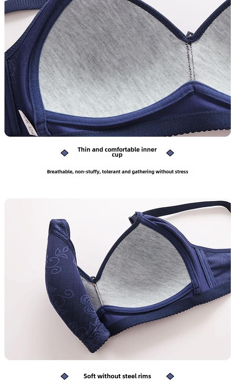 Product Introduction of Plus-size 36-46 BC Fixed Cup No underwire plus-size thin push-up bra for women with anti-sag back 2