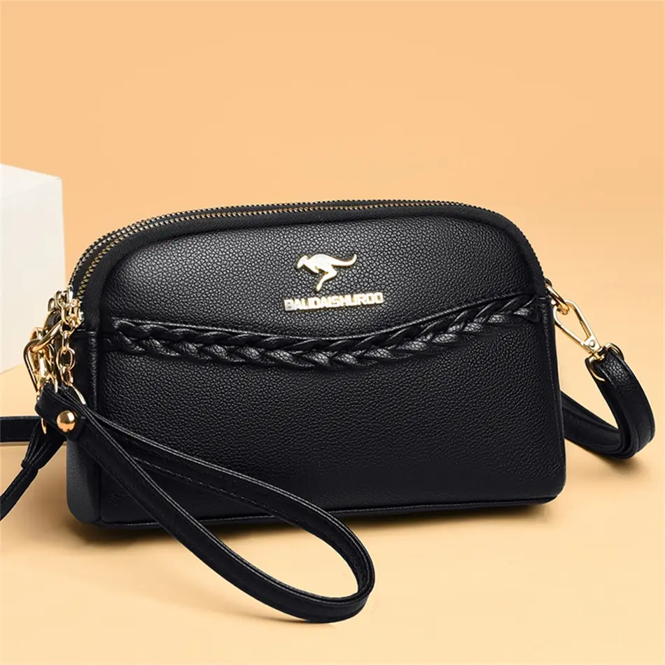 Tas Selempang Wanita Clutch Chiro | Tas Selempang Wanita Kepang | Tas Wanita Kecil | Selempang Wanita 3 Ruang | Tas Pesta Wanita | Tas Wanita Kasual | Selempang Wanita Kecil | Tas Wanita Bahan Kulit