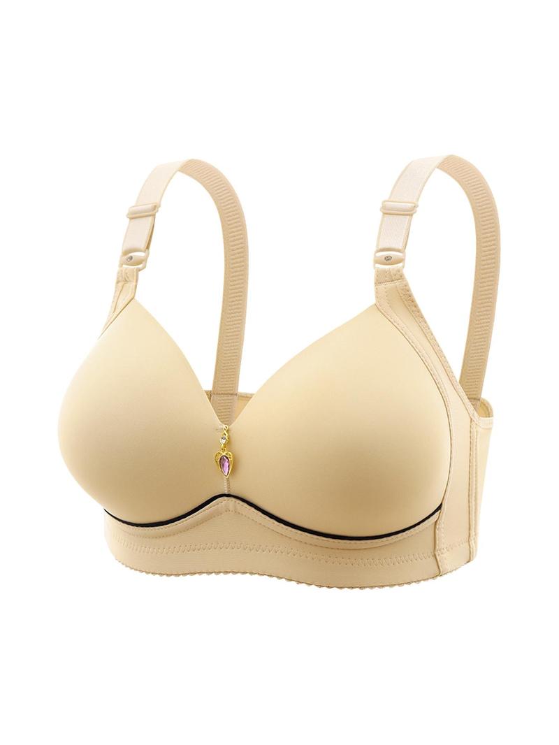Product Introduction of Women's Solid Wireless Bralette, Comfortable Breathable Adjustable Strap Bra, Soft Lingerie for All Seasons 8