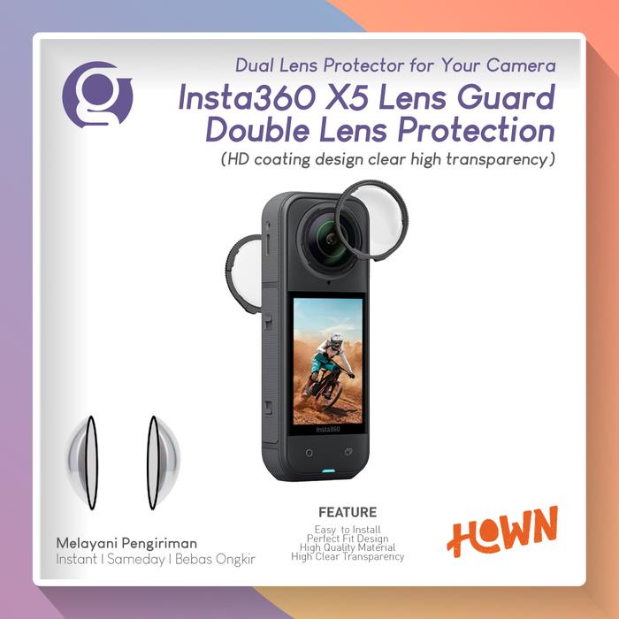 Gambar Lens Guard for Insta360 X5 (isi 2) Pelindung Lensa Anti Gores Cover Panoramic Protector compatible untuk Insta 360 X 5 dari G-Rex Kota Administrasi Jakarta Barat Tokopedia