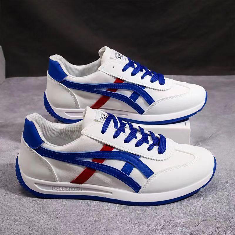 Men's Shoes New Breathable Canvas Shoes Sports Casual White Shoes Student Trendy Cortez Soft Bottom Foreign Trade Fashion Shoes Runner Trainers Boy Training Running Sneakers Footwear 1
