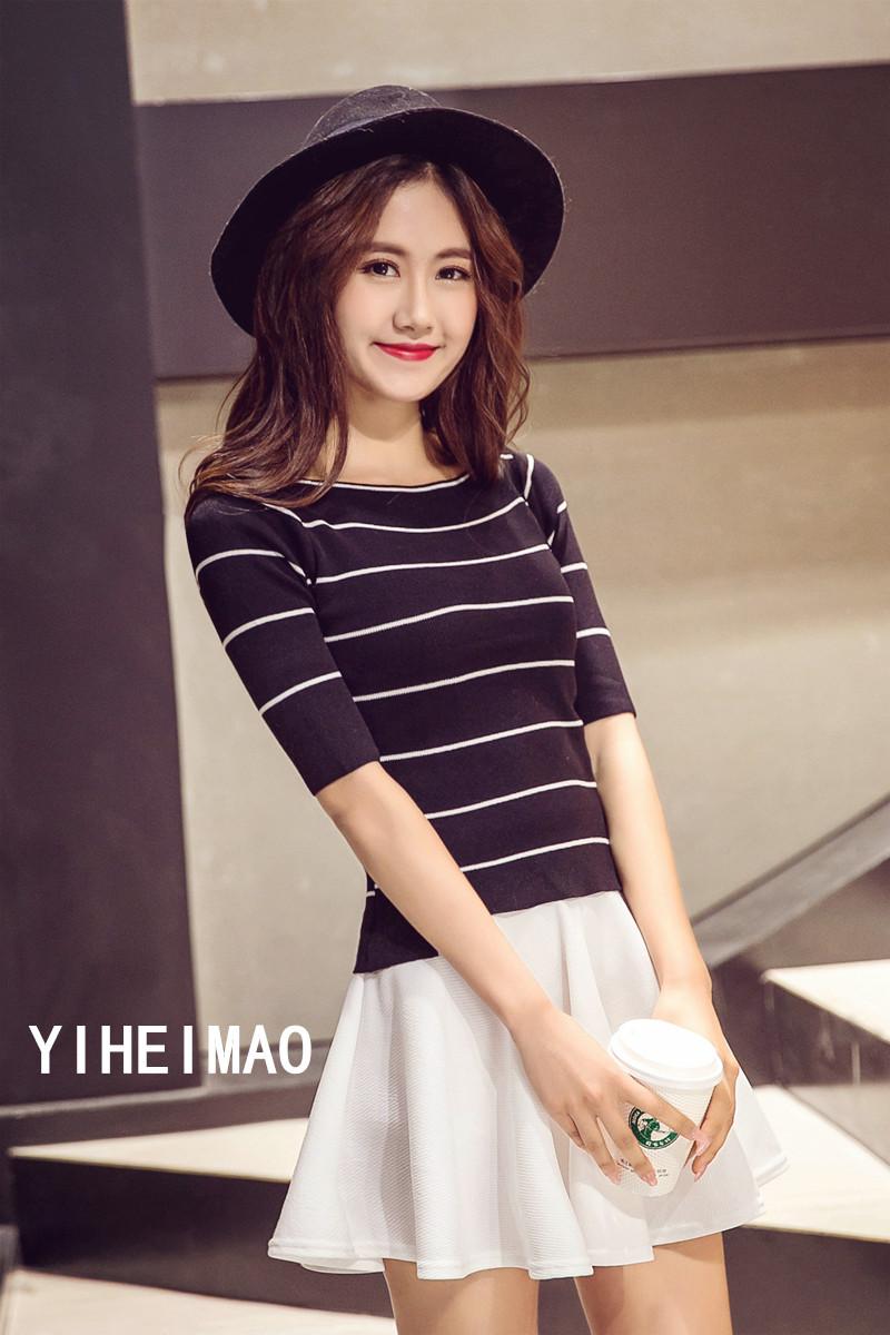 Product Introduction of [AP01] Yi black cat high waist shorts-free skirt elastic A-line skirt women's Sun skirt factory direct sales 13