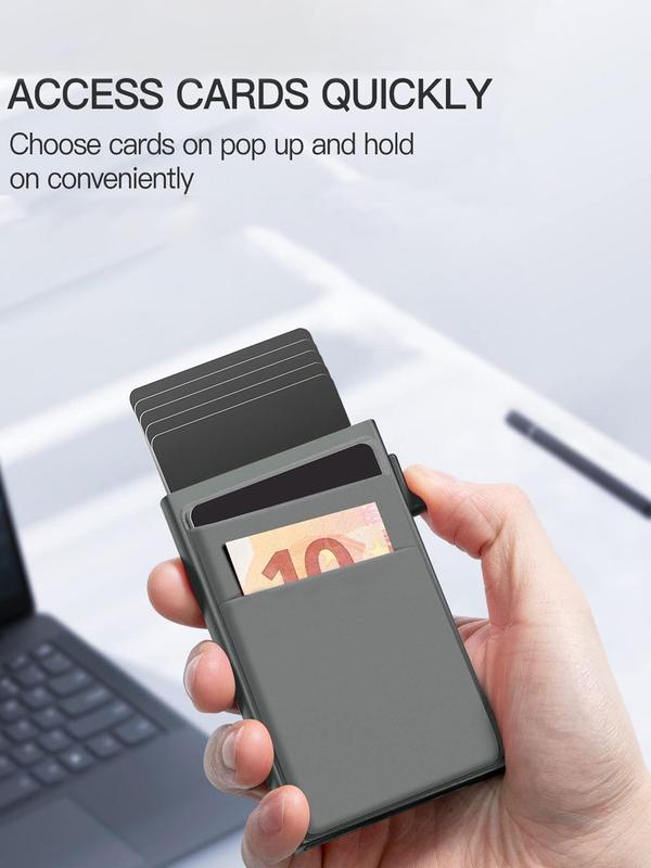 Men's Simple Plain Multi Card Slots Card Holder As Gift, Summer Rfid Anti-magnetic Anti-theft Blocking Card Holder, Casual Trendy Cardholder for Daily Use 6