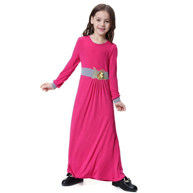 Product Introduction of 4-16 years old Muslim Girl Skirt Set Muslim Girl Long Dress Set Muslim Girl Clothing Girl Batman Skirt Set Children's Clothing South East Asia Girl Long Dress Dress 25