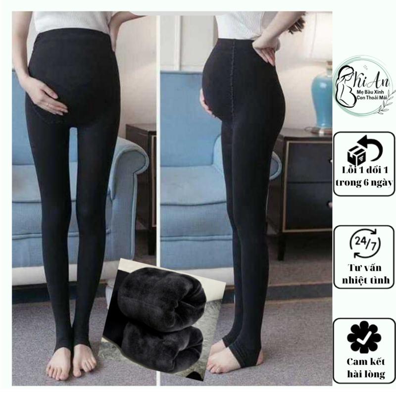 [Hàng loại 1] Quần tất bầu lót lông cao cấp nhập khẩu dày dặn ấm áp vô cùng☘️quần bầu có chun chỉnh💕Freesize 43~68kg Váy Bầu Đầm Bầu quần  tất quần  nỉ quần  tất  bầu  lót  lông