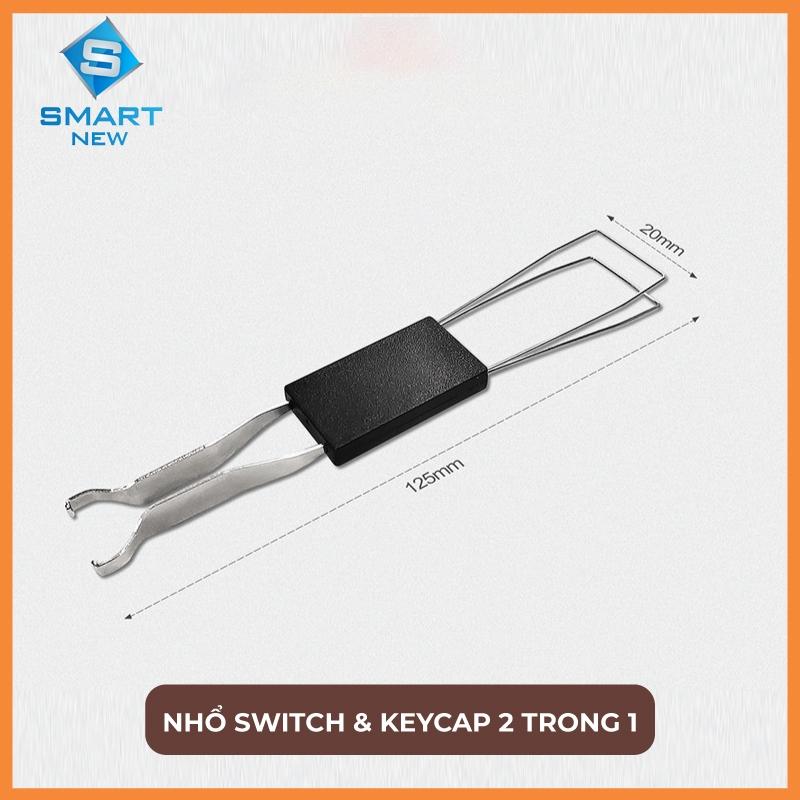 Dụng cụ nhổ Switch & Keycap bàn phím cơ 2 trong 1 cao cấp - thay thế Keycap ,…