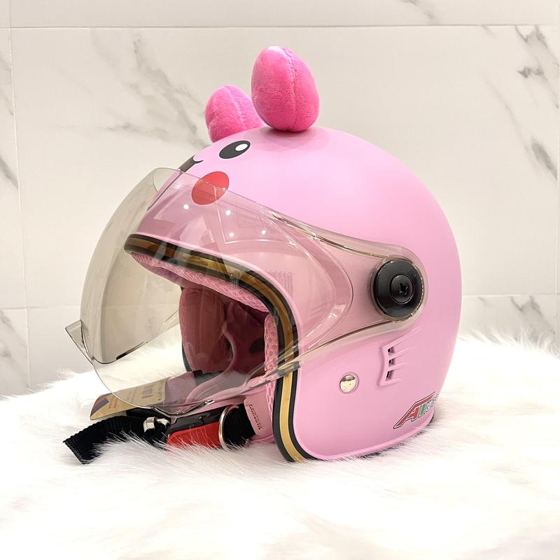 Mũ Bảo Hiểm Trẻ Em Có Kính Chống Tia UV, Nón 3/4 Cho Bé 4 Đến 10 Tuổi Đạt Chuẩn CR