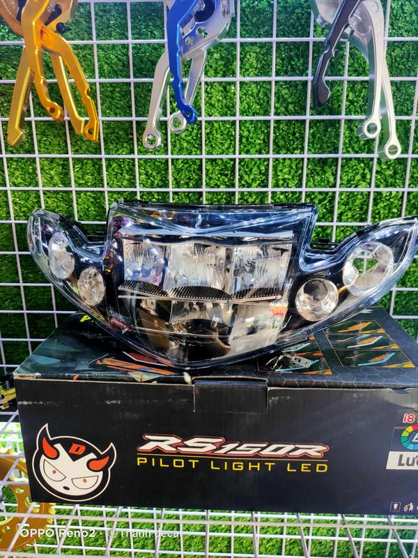 PHỤ KIỆN XE MÁY_ CHOÁ ĐÈN 2 TẦNG (tặng kèm 1 cặp bóng demi+chân h4)