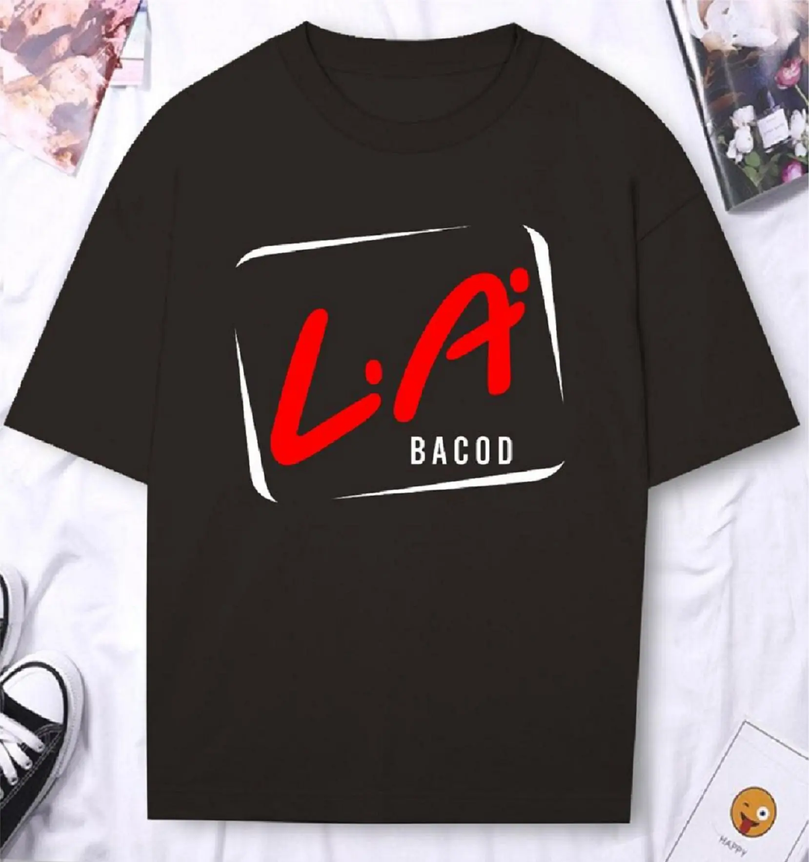 bfashionshop - DTF086 Kaos Distro Pria TShirt Pria Kaos Pria L.A BACOD