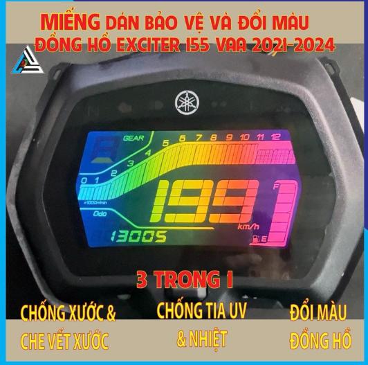 Miếng Dán PPF Đổi Màu Và Bảo Vệ Đồng Hồ EXCITER 155 VAA 2021-2024, Decal - Dán Dễ Dàng, Giữ Zin Đồng Hồ 100% miếng  dán