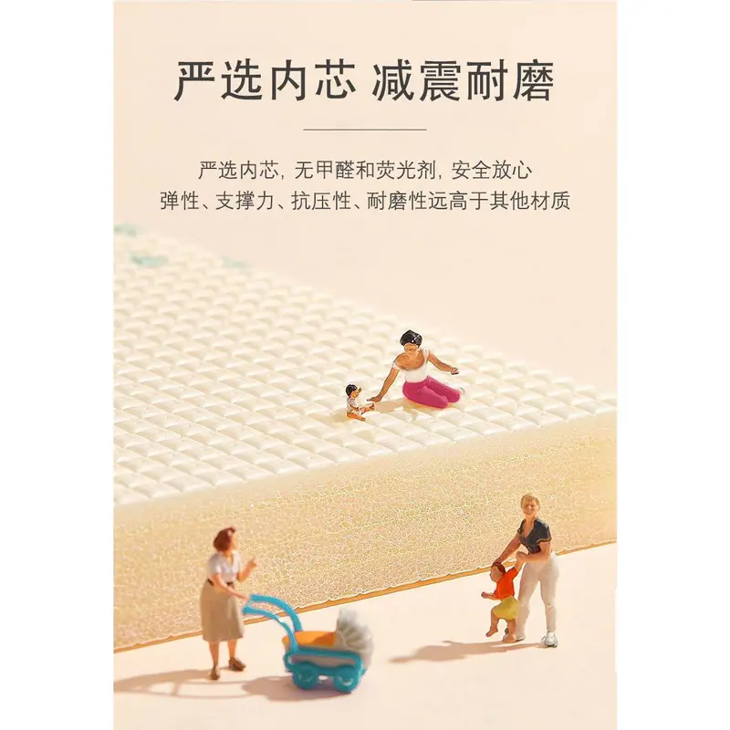 Thảm Tập Bò Cho Em Bé Có Thể Gập Lại Hai Mặt, Dày Dặn, Thích Hợp Cho Phòng Khách, Không Thấm Nước, Thân Thiện Với Môi Trường, Thích Hợp Cho Trẻ Sơ Sinh Và Trẻ Em, Thảm Tập Bò, Thảm Trải Sàn Xốp Ghép Nối 8