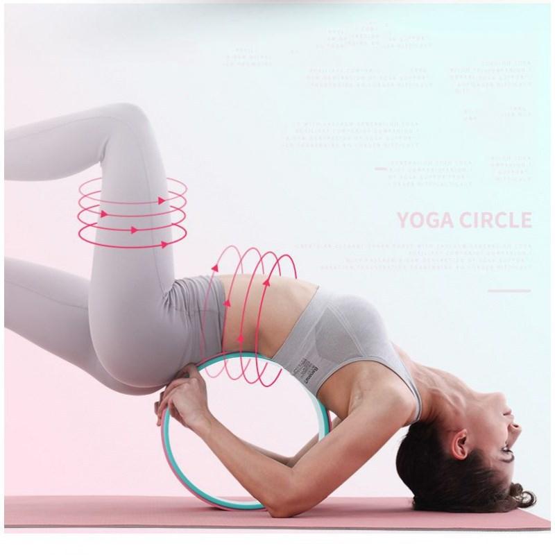 Vòng tập yoga cao cấp, kích thước 33x13cm, bề mặt in hoa Mandala, hỗ trợ các bài tập thể hình, gym, thể thao, yoga Tập Thể Dục 5