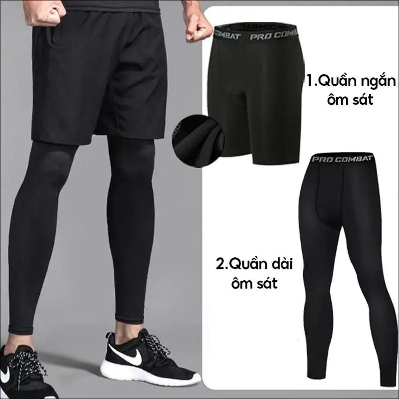 Combo Bộ Quần Áo Giữ Nhiệt [ 1 Áo giữ nhiệt + 1 Quần giữ nhiệt dài đen] dành cho anh em chơi thể thao, thời trang, Nam nữ. Đủ màu, Đủ size. TOP, SPORT, 3