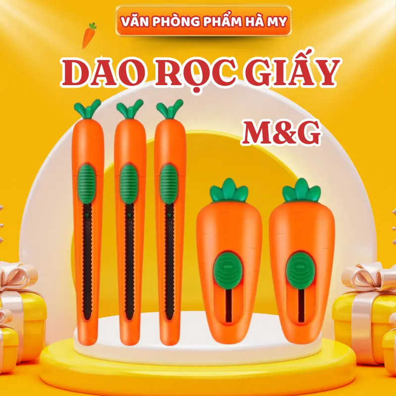 (1 Cái) Dao rọc giấy hình củ Cà Rốt M&G 0