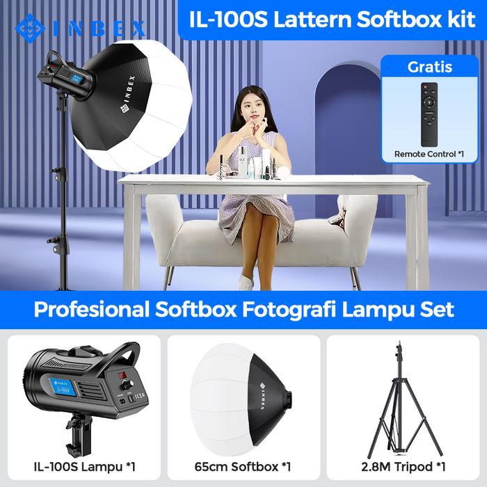 Dijual INBEX Studio Strobe Foto LED Lighstand Paket Softbox Flash Lampu ...