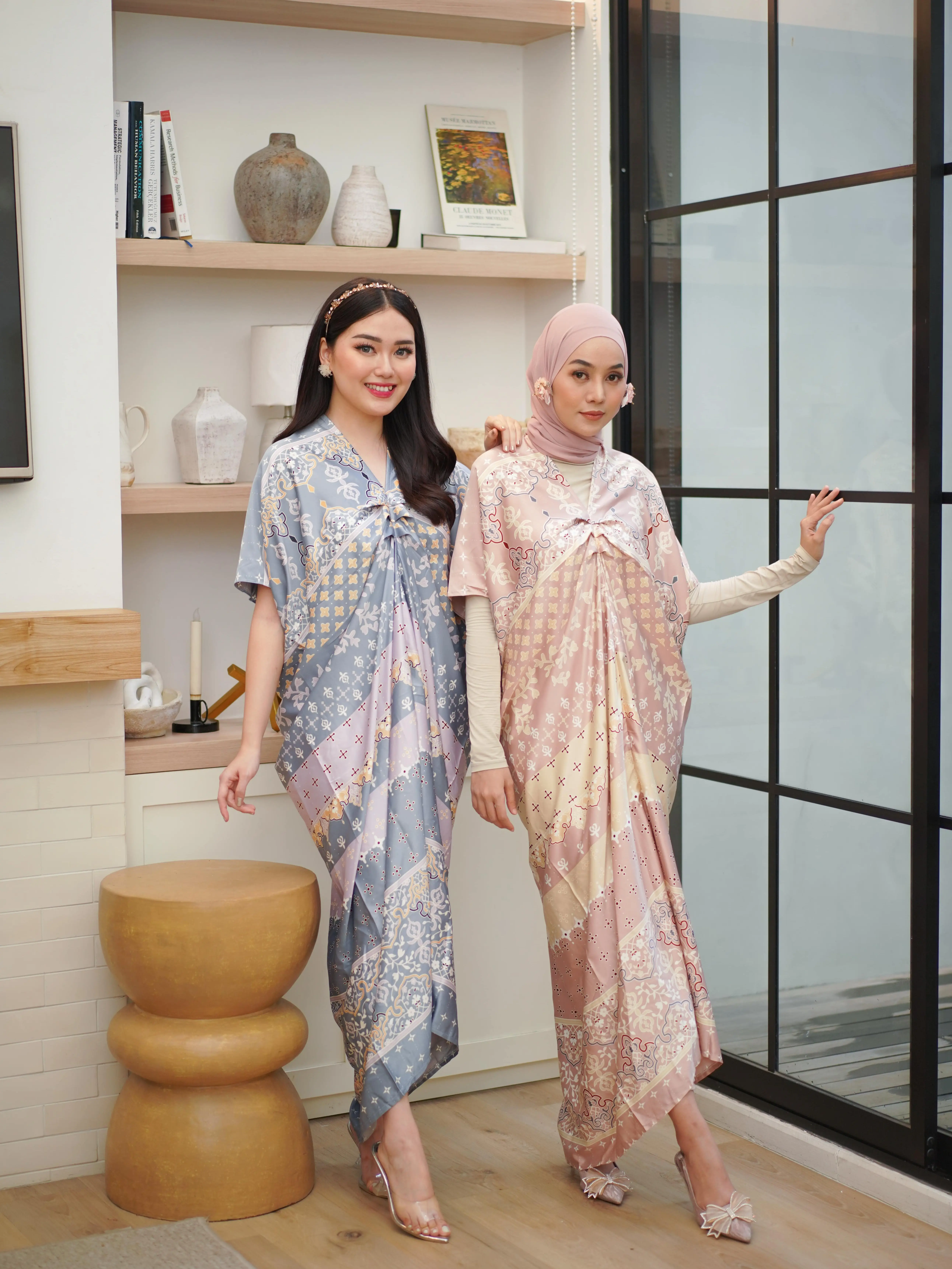 Miss Nomi - Athalya Kaftan Motif / Best Seller / Baju Wanita / Kaftan Hijab muslim panjang / lebaran Maxmara Gamis Dress Rayon Pesta Twill Mewah Kondangan / Abaya / Aesthetic / Gamis / Setelan One set / Baju Couple / Baju Lebaran
