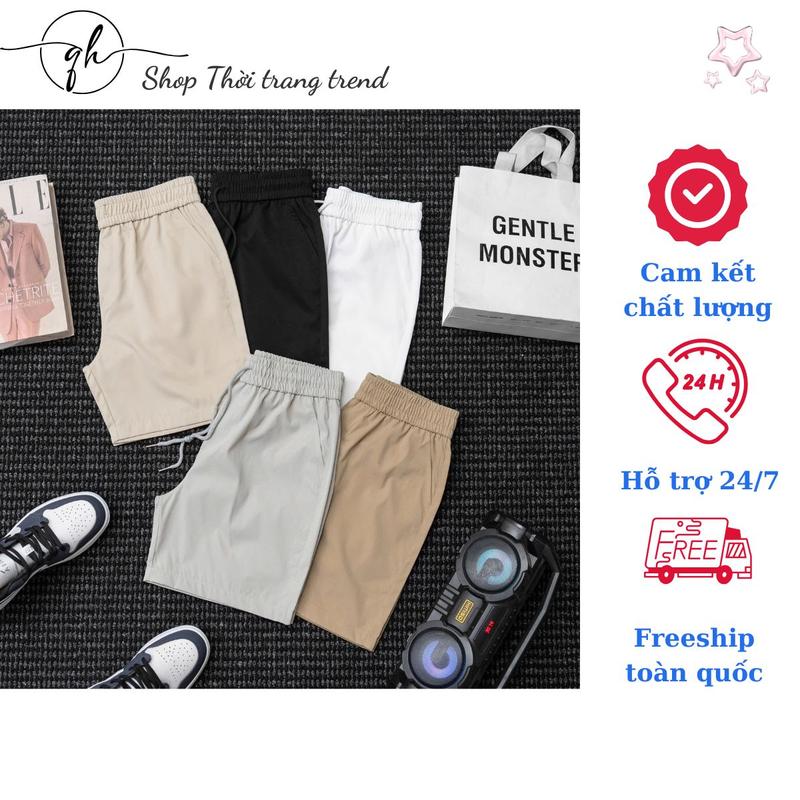 Combo 3 quần short kaki nam cao cấp vải kaki gió mát cạp sau form dáng thể thao trẻ trung khỏe khoắn hè 2025_QD05 1