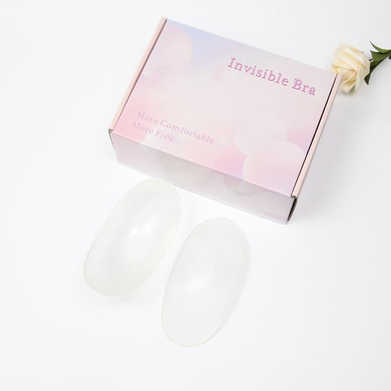 Product Introduction of Shoulder Pads Diagonal Shoulder Right Angle Pads Invisible Seamless Anti-Slip Self-Adhesive Transparent Invisible Silicone Shoulder Pads Artifact Wholesale 2