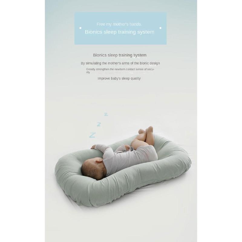 Product Introduction of New Soft Baby Bionic Bed Cotton Movable Newborn Lounger Pillow Anti-pressure Comfortable Infant Lounger Home 21