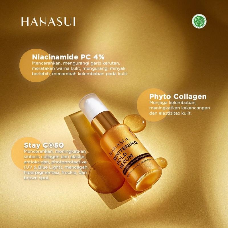 Serum HANASUI BIRU Vitamin C  Collagen Kolagen  - GOLD VIT C VIT B3 - KUNING VIT C - PINK ANTI ACNE 8