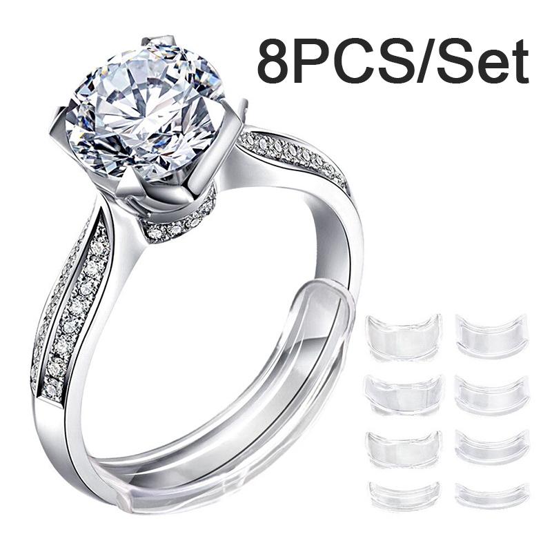 Product Introduction of Bộ Điều Chỉnh Kích Thước Nhẫn Trong Suốt Vô Hình Bằng Silicon, 8 Kích Cỡ, Bộ Giảm Tốc Thắt Lưng, Dụng Cụ Trang Sức 32