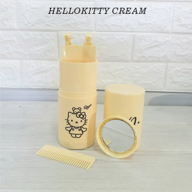 Travel Toiletries Kit 7 in 1 (Dispenser Sabun, Wadah Sikat Gigi, Tempat Handuk, Sisir, Cermin, dll) 4
