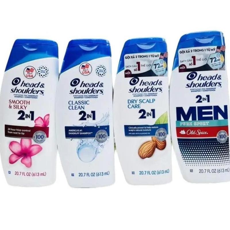 (613ml) Dầu Gội/ gội Xả Head & Shoulders 2in1, thơm nhẹ, hàng cty nhập mỹ Dưỡng Tóc Chăm Sóc Tóc
