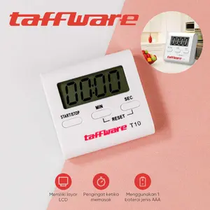 Timer Digital Masak Dapur Countdown Alarm Clock Taffware Kitchenware