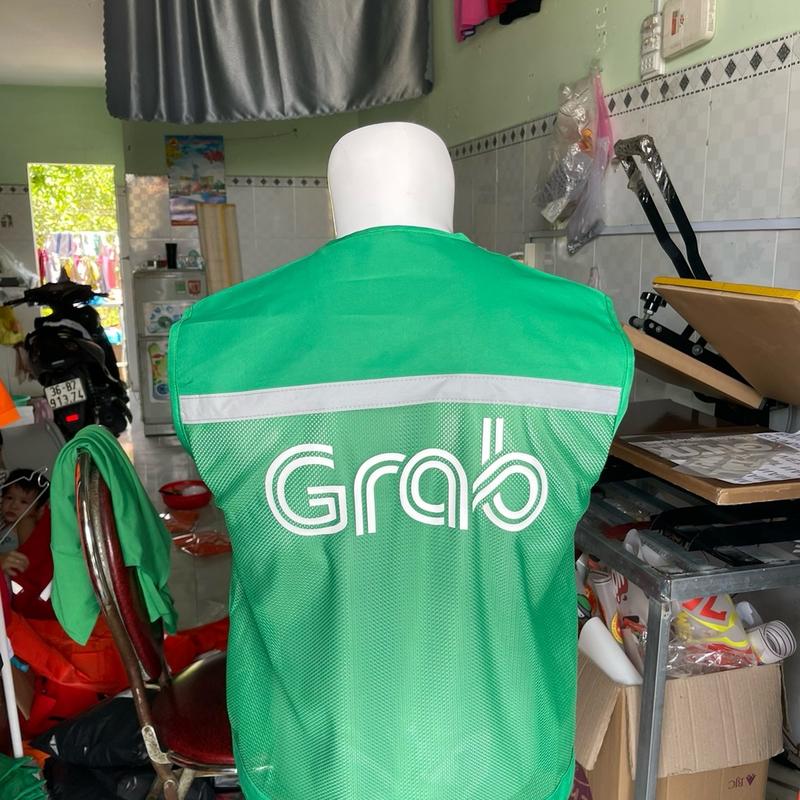 Áo khoác ghile đồng phục grap chất vải kaki lót lưới thoáng mát Menswear Nam