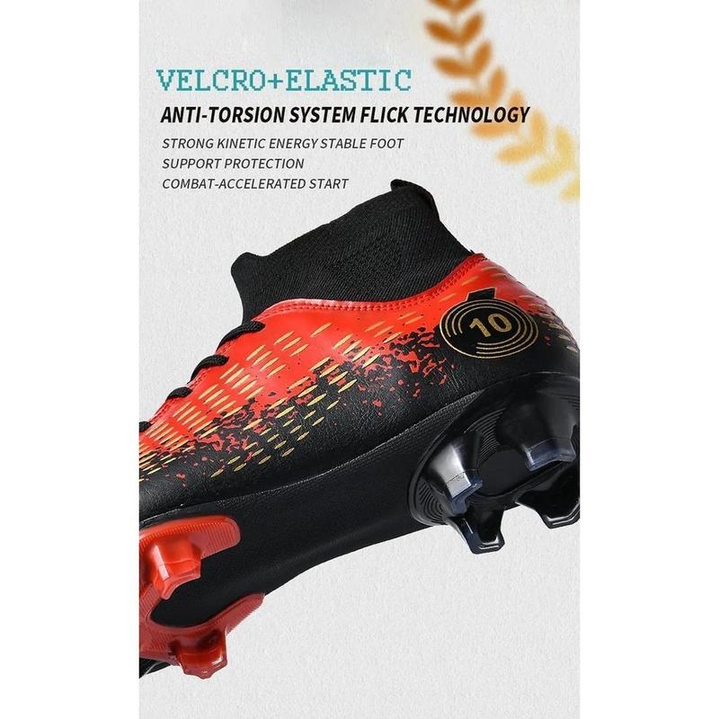 Product Introduction of Size 35-48 Youth Football Boots Spikes Long Spike Football Boots High-Top Football Boots Youth Training Shoes Competition Shoes Sports Shoes Grass Football Boots Land/Short Lawn Five-Made Football Boots Football Sports Shoes Outdoor/Indoor Football Boots 40