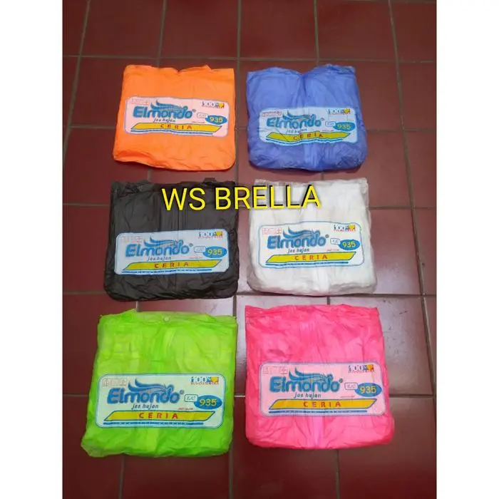 Terjual Terjual Jas Hujan Jaket Celana ELMONDO Ceria Murah Type 935- SETELAN-Jas Ujan - Orange Terlaris Terlaris 6