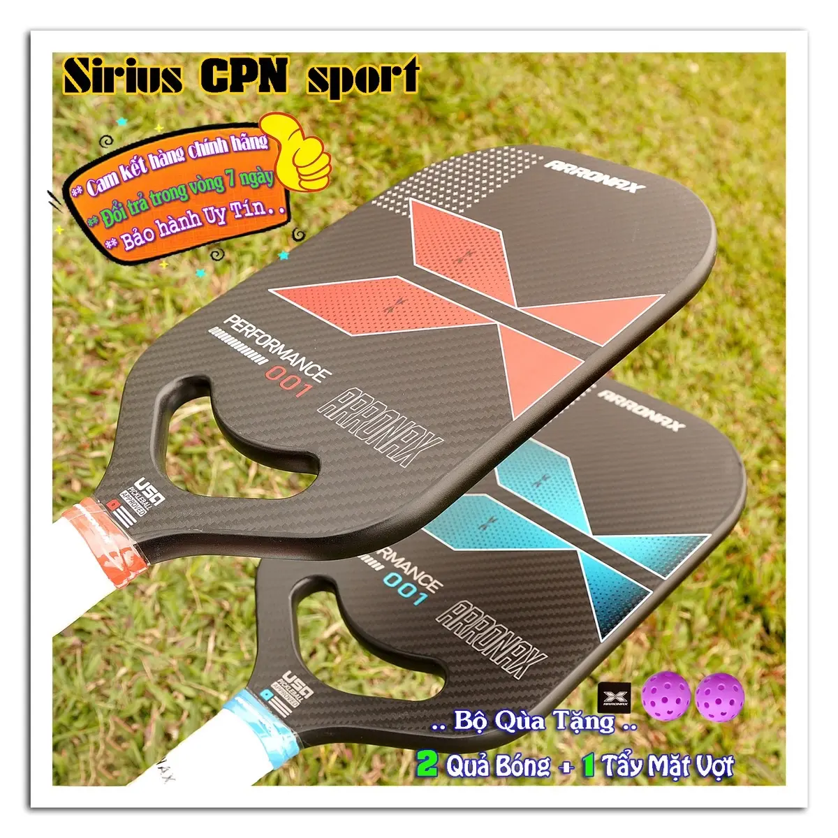 Vợt pickeball ARONAX 001 CHÍNH HÃNG