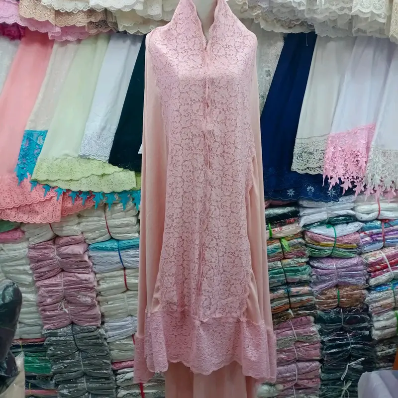 Mukena Zara glossy 2 in 1 Premium renda full kd Mewah Lembut 3