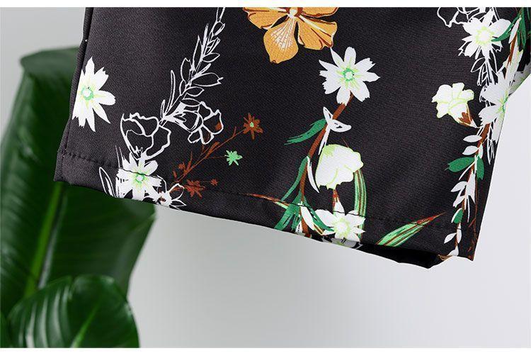 Product Introduction of ชุดฤดูร้อนของผู้ชาย, วัสดุผ้าไหมน้ำแข็ง, ชุดแขนสั้น, อินเทรนด์, พลัสไซส์, ชุดสองชิ้น, สไตล์ชายหาดลำลอง, เสื้อคู่การ์ตูนและลายดอกไม้ 14